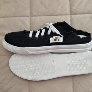 Black sneaker/tennis shoes - half heel  NWOT